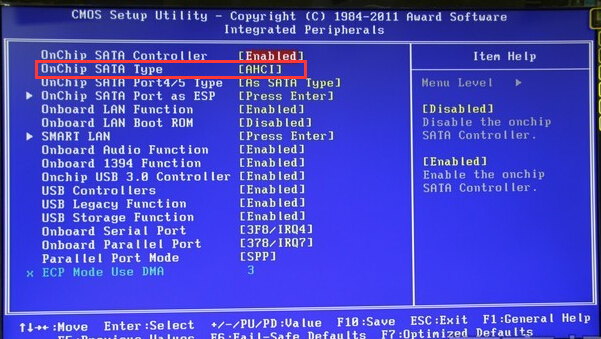 MSI微星G52更改硬盘模式为IDE