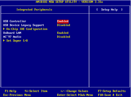 微星主板BIOS设置－整合周边设置