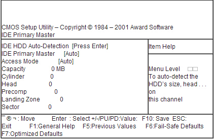 精英L4S5主板BIOS设置-标准COMS设置