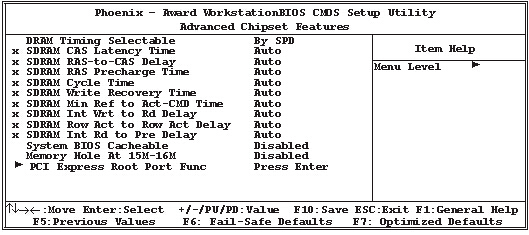 双敏AK42主板BIOS设置－高级芯片组设置