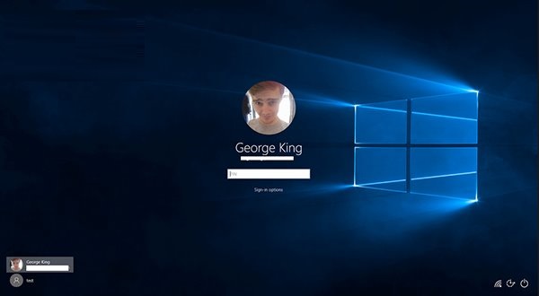 win10 10159登录界面确定以桌面壁纸为背景