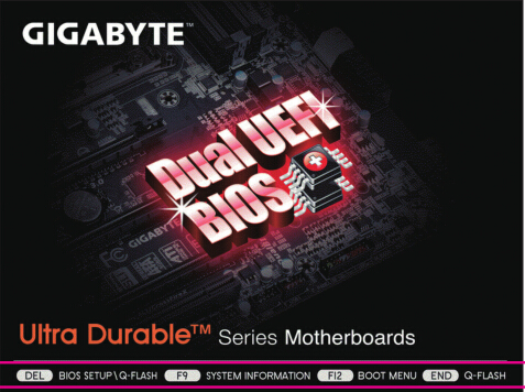 技嘉P75主板台式机U盘启动