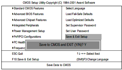 GA-8IDXH主板BIOS设置-复位设置