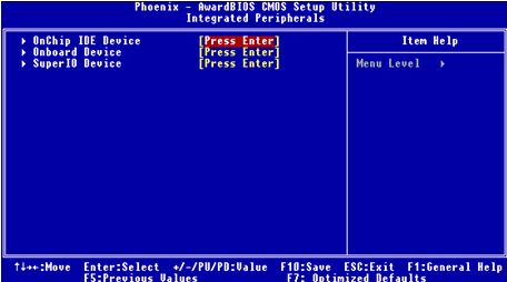 映泰I945G主板BIOS设置-周边整合