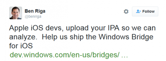 安卓失败,Win10移植iOS应用