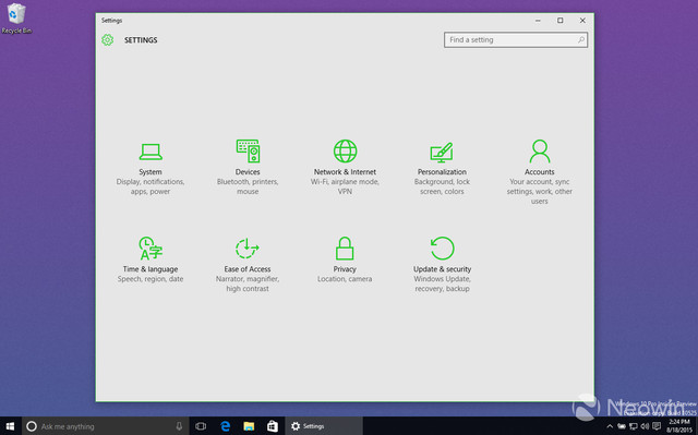 Win10预览版10525图赏 色彩缤纷赏心悦目 